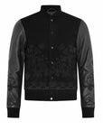 LEATHER SLEEVE BOMBER - RH45