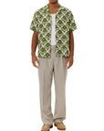 LESLEY FLOWER TILE AOP SS SHIRT - LES DEUX
