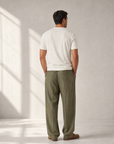 SS Knit T-Shirt Gabriele Pasini – IVORY - Full Back Model