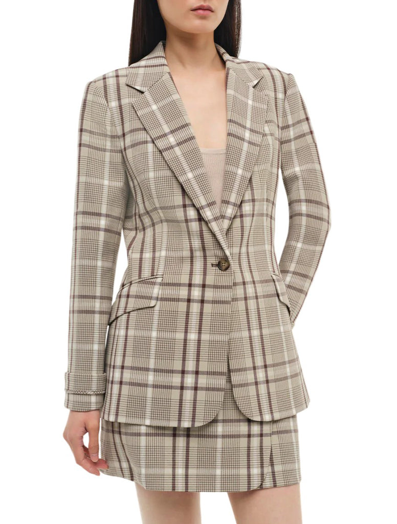 Lillie Peak Lapel Single Breasted Blazer - SIMKHAI