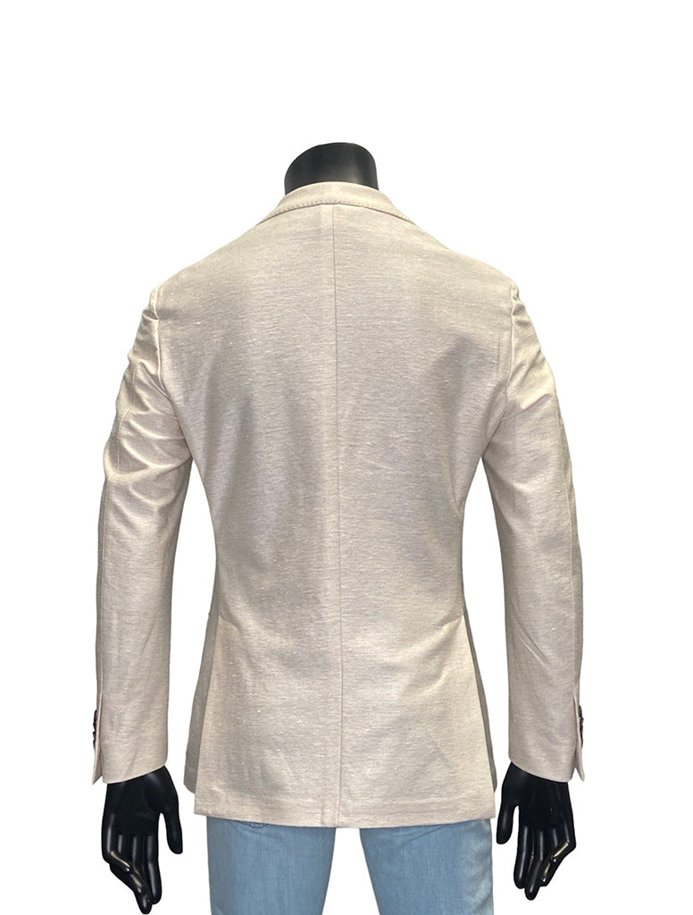 LINEN PATCH POCKET BLAZER - FRADI