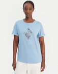 T-shirt with openwork embroidery