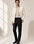 Briglia Isolas Drawstring Dress Pant – BLACK - Full Front Model