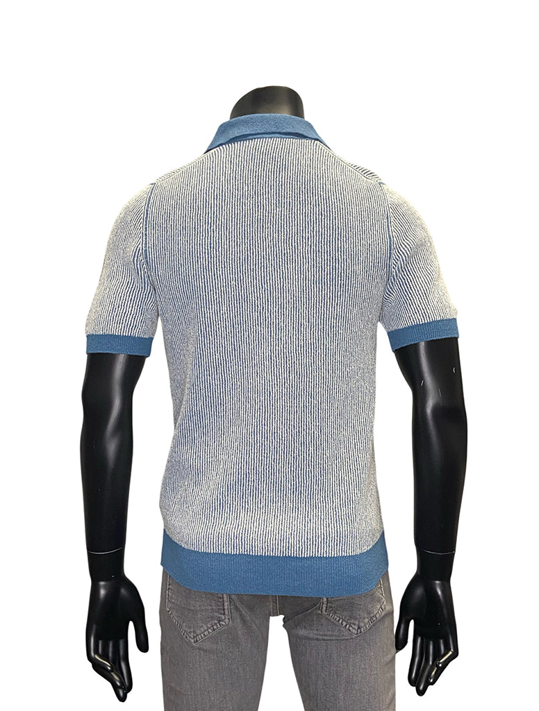 MICRO STRIPE SEERSUCKER - GRAN SASSO