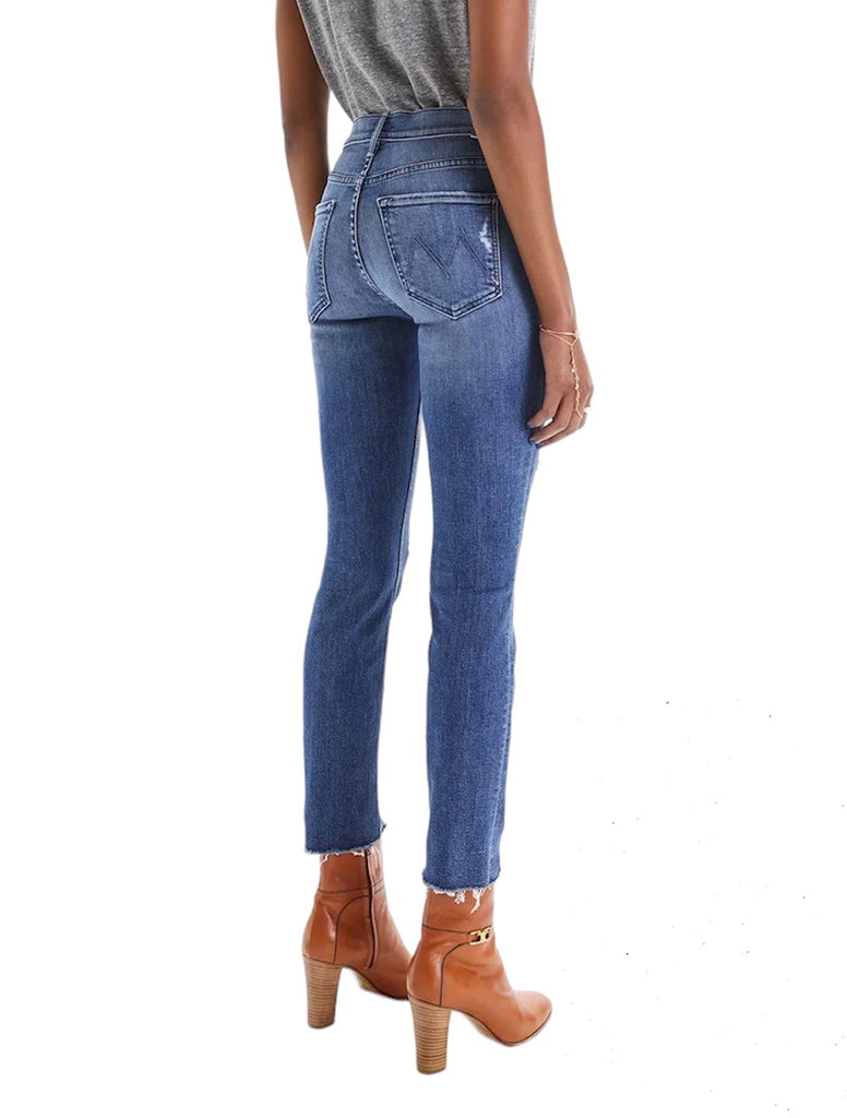 Mid Rise Dazzler Ankle Fray Jeans - MOTHER