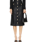 MILANN MIDI SNP FNT SKIRT  - L'AGENCE
