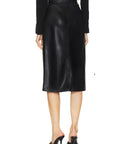 MILANN MIDI SNP FNT SKIRT  - L'AGENCE