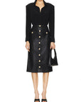 MILANN MIDI SNP FNT SKIRT  - L'AGENCE