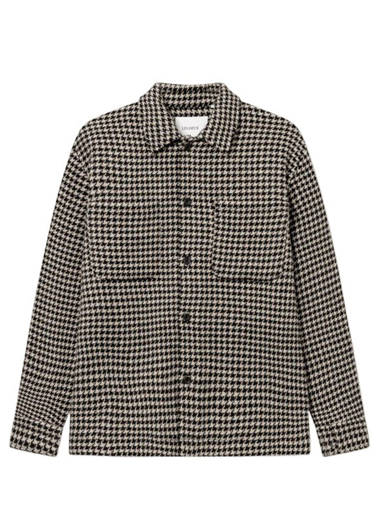 MILIAN HOUNDSTOOTH OVERSHIRT - LES DEUX