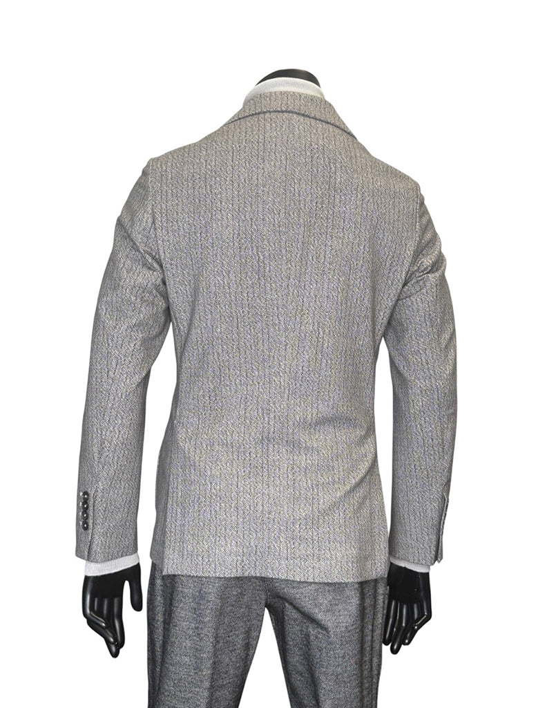 MINI HERRINGBONE JERSEY BLAZER - CIRCOLO