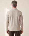 Gran Sasso Milano-Rib Shirt Jacket — Slate - SLATE - Mid-Body Back