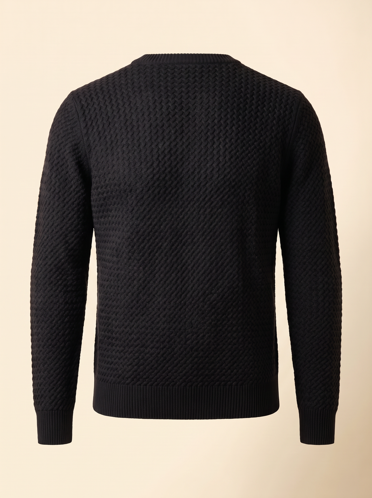 CHAINLINK CREWNECK – BLACK - Ghost Back