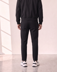 COMO TAPERED DRAWSTRING PANTS - LES DEUX – BLACK - Hero Back