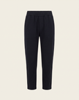 Brushed Pima Cotton Tapered Pant – DARK NAVY - Ghost Mannequin Front