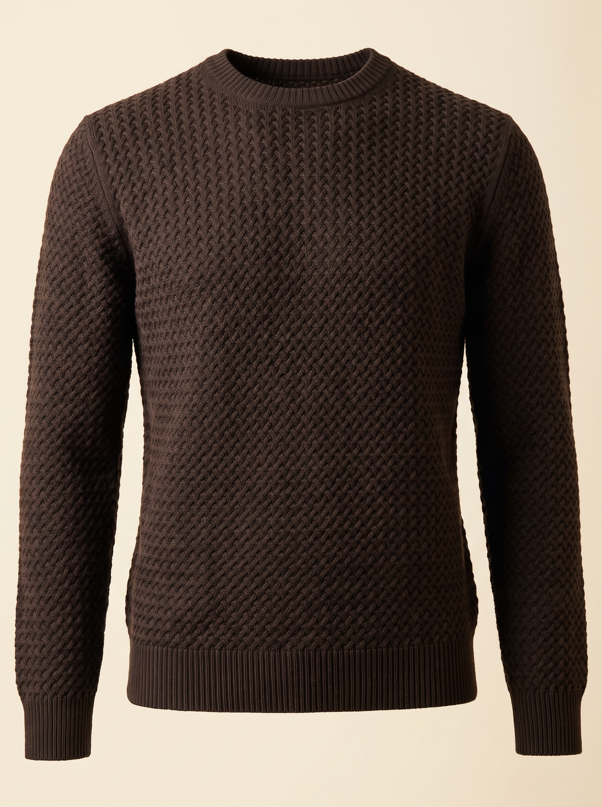 CHAINLINK CREWNECK – CHOCOLATE - Ghost Front
