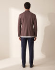 Circolo 1901 Cashmere-Touch Long-Sleeve Crewneck – OPTIC WHITE - Full Back Model