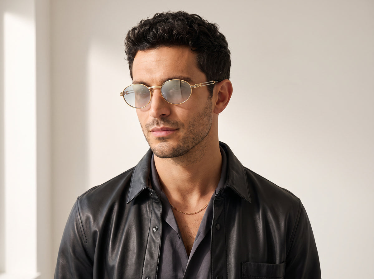 Vintage Frames Pac Double Rope Edition 18KT Two-Tone Gold – Flash Grail – YELLOW / WHITE GOLD / FLASH GRAIL - Grafic model portrait