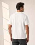 Bastille Direct Printed T-Shirt Curve — White — Detail Back
