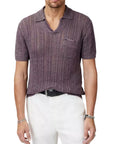 ODEN TEXTURED LINEN POLO - JOHN VARVATOS