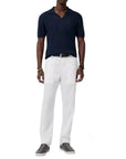 ODIN TEXTURED LINEN POLO - JOHN VARVATOS