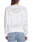 Open Ladder Stitch Boxy Crew - AUTUMN CASHMERE
