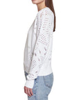 Open Ladder Stitch Boxy Crew - AUTUMN CASHMERE