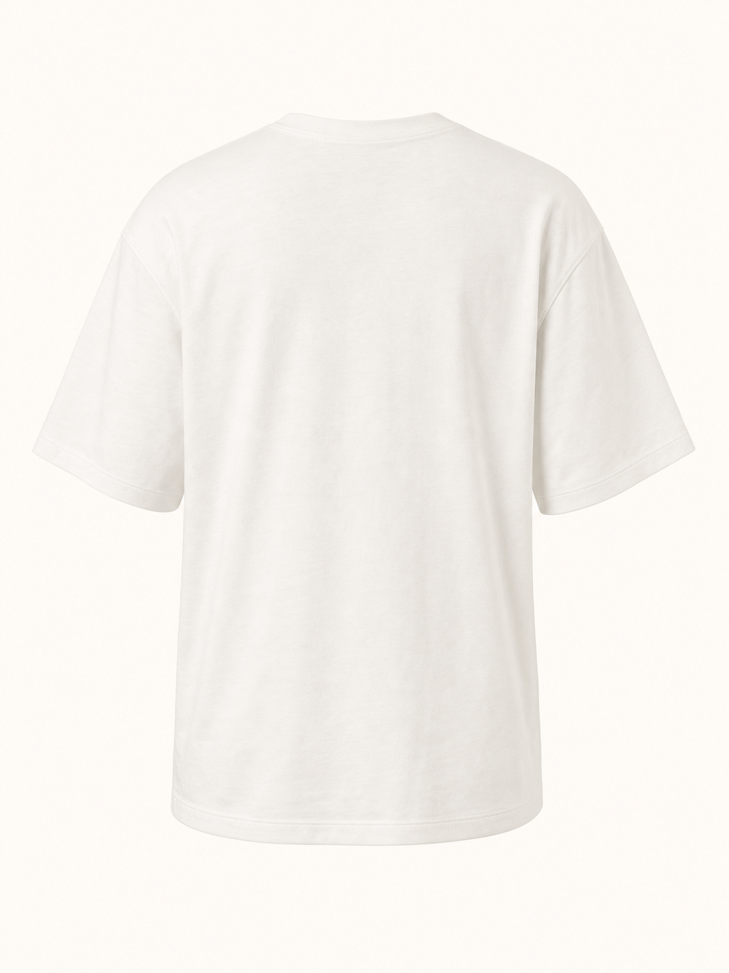 Bastille Direct Printed T-Shirt Azul — White — Ghost Mannequin Back