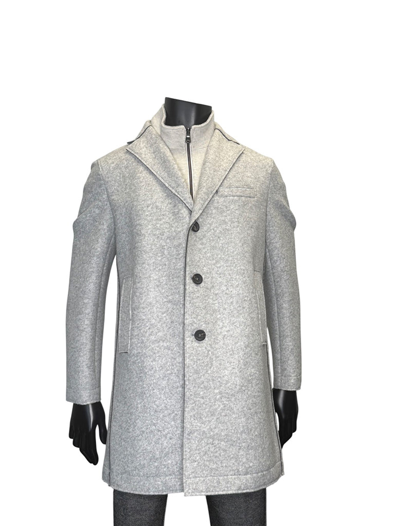 OVERCOAT WITH INSERT - FRADI