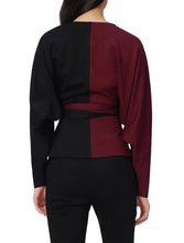 Load image into Gallery viewer, Phaedra Colourblock Tie Waist Top - Diane Von Furstenberg
