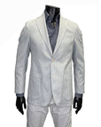 PIN STRIPE PATCH POCKET BLAZER - DEBONAIR