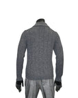 PRINTED YARN DROPSTITCH ZIP KNIT - GRAN SASSO