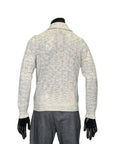 PRINTED YARN DROPSTITCH ZIP KNIT - GRAN SASSO