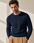 HERRINGBONE CREWNECK