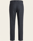 CRAIG STR PERFORMANCE STRETCH TROUSER – CHARCOAL NAVY GLEN PLAID - Ghost Back