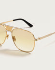 Vintage Frames Bellagio Two-Tone Yellow / White Gold – Photochromatic Light Yellow Gradient – TWO-TONE YELLOW / WHITE GOLD / PHOTOCHROMATIC LIGHT YELLOW GRADIENT - Three-quarter