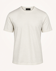 SS Knit T-Shirt Gabriele Pasini – IVORY - Ghost Mannequin Front