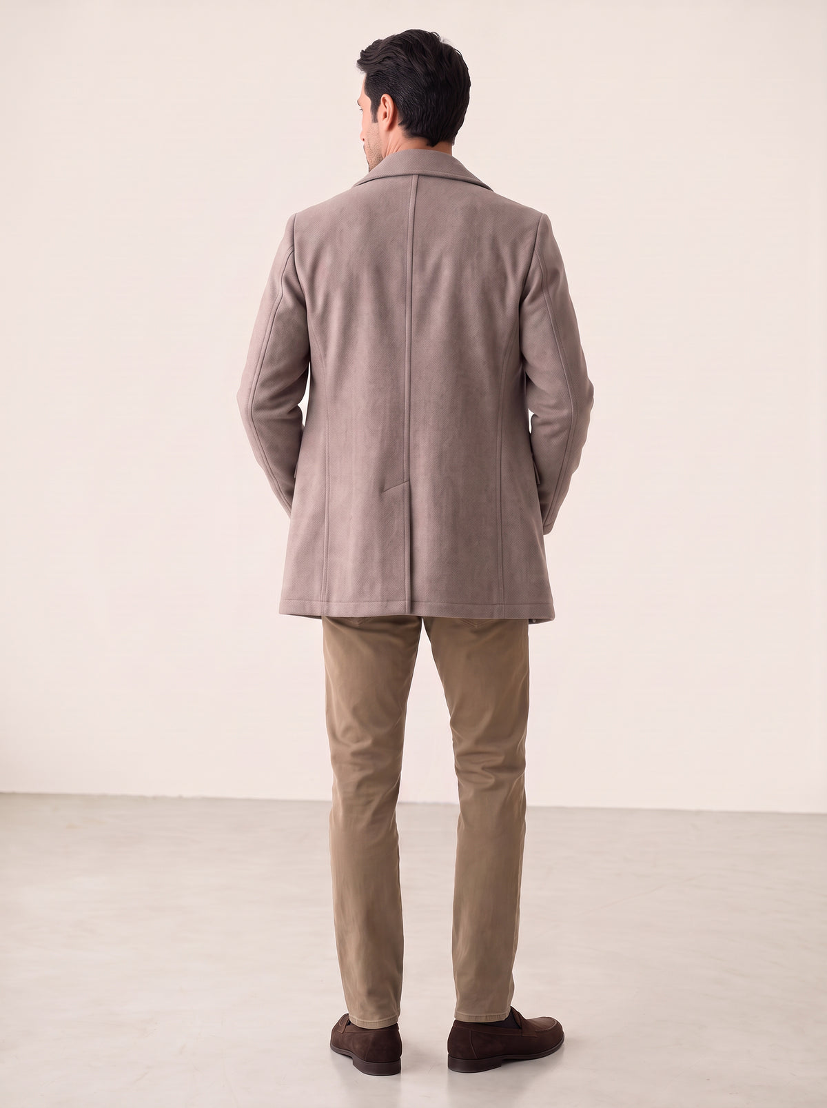 MICHELANGELO SOFT DYE 5 POCKET - TOBACCO – TOBACCO - Full Back Model
