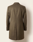 Sultan Double-Breasted Coat – SAND – DARK OLIVE - Ghost Back