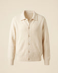 FRADI Milk Collared Cardigan – MILK - Ghost Front