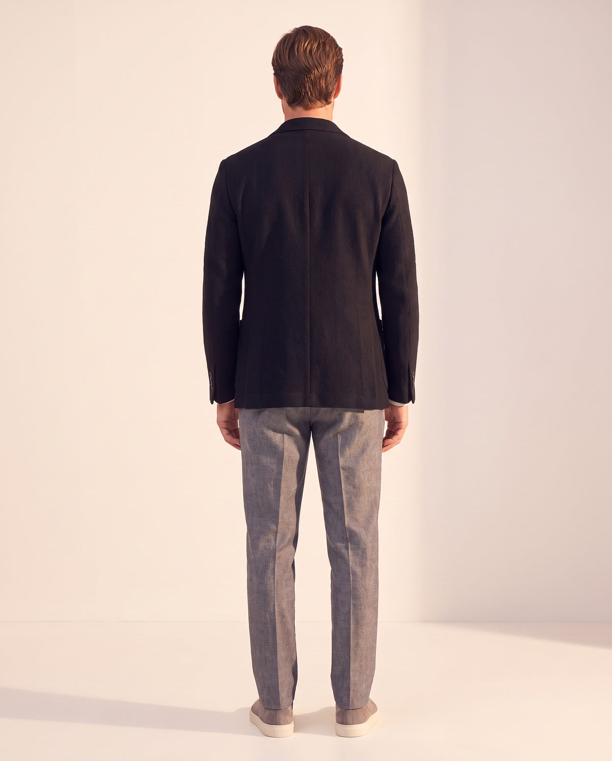 Circolo 1901 Cashmere-Touch Short-Sleeve T-Shirt – OFF WHITE - Full Back Model