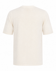 SAND Knit Crewneck T-Shirt – IVORY - Ghost Mannequin Back