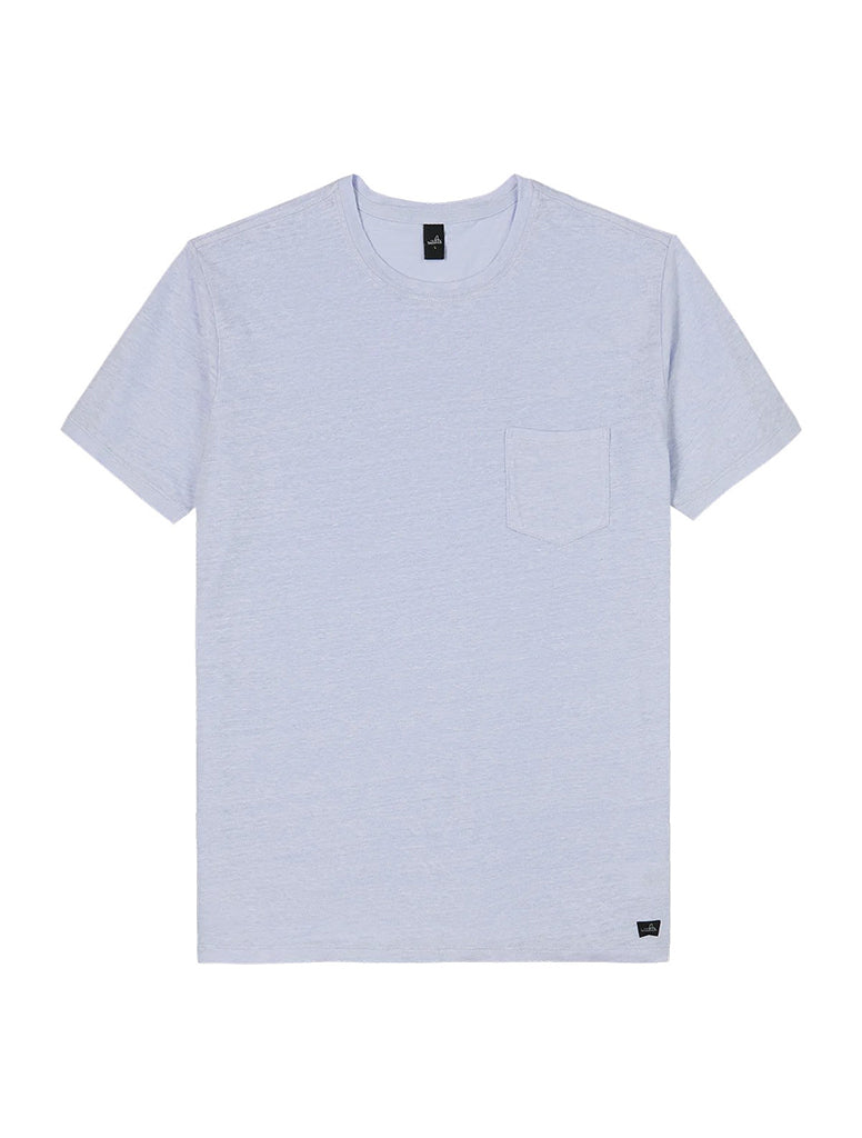 REESE LINEN POCKET T-SHIRT - WAHTS