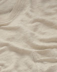 REESE LINEN POCKET T-SHIRT - WAHTS