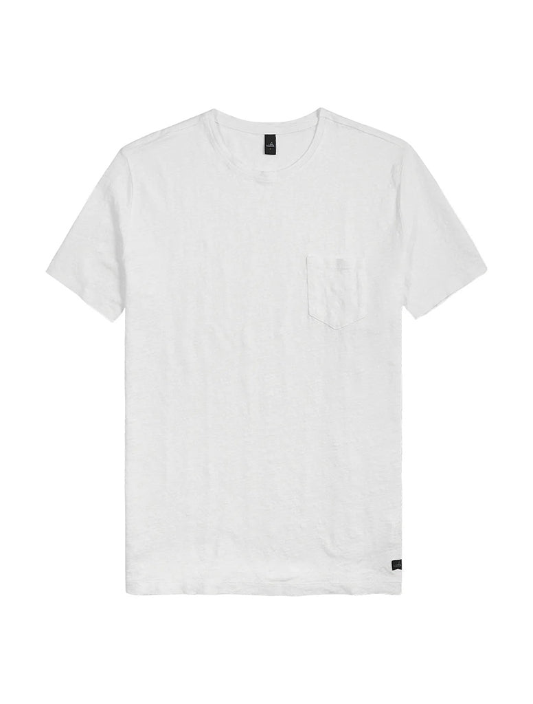 REESE LINEN POCKET T-SHIRT - WAHTS