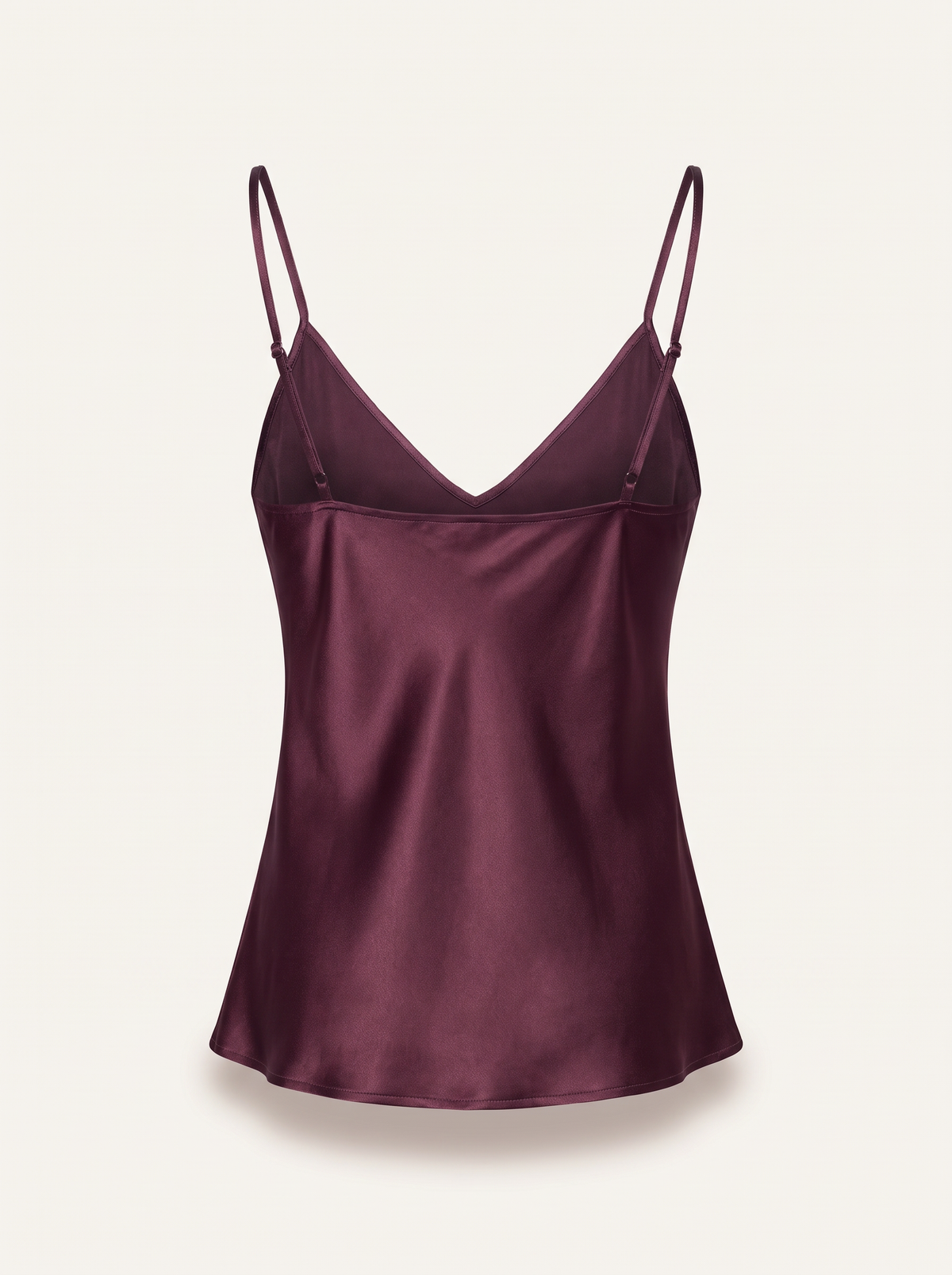 L’AGENCE Lexi Silk Camisole – DEEP SANGRIA - Ghost Mannequin Back