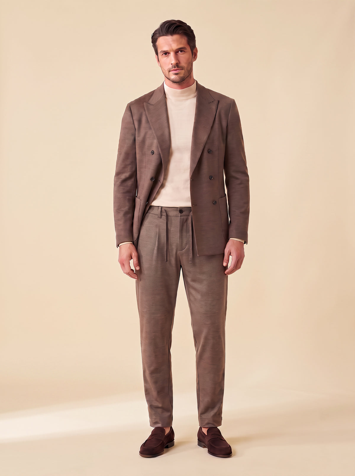 FRADI SLJ Jogger2 Trousers – BROWN - Full Three Quarter