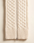 Upstate Wool Dickey — Ivory – IVORY - Lower Knit and Zip Detail
