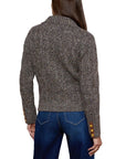 Shiloh Suede Trim Cardigan - L'AGENCE