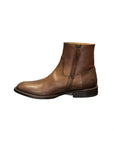SIDE ZIP LEATHER BOOT - DEBONAIR
