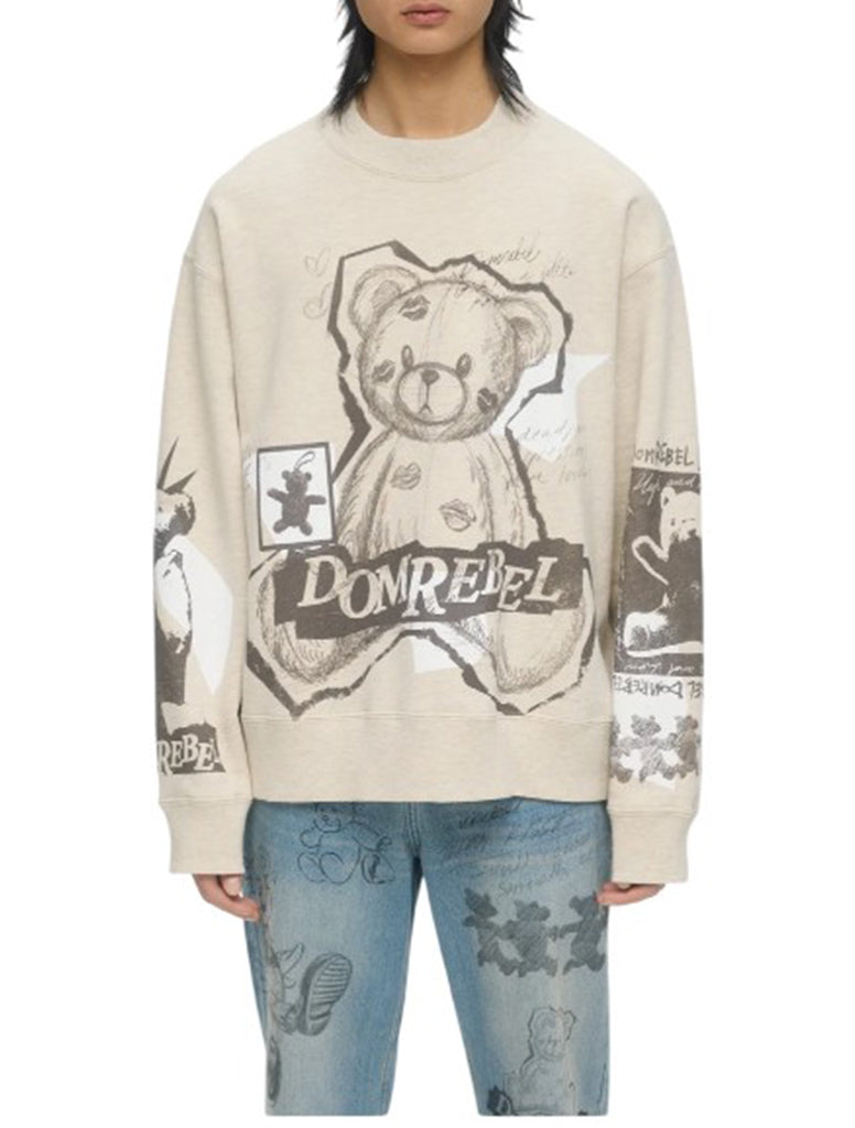 SKETCHED CREWNECK SWEATSHIRT - DOM REBEL
